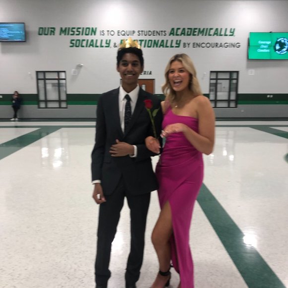 Formal Dress - Hot Pink w/slit - Picture 10 of 10